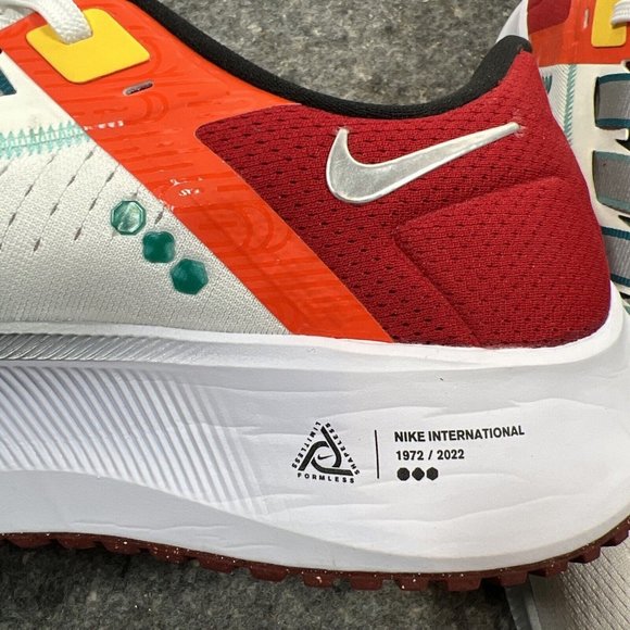 Nike Air Zoom Pegasus 38 - DQ4499 101 - Sail/Black-Red-Men's 13, UK12, EUR 47.5 - Picture 7 of 13